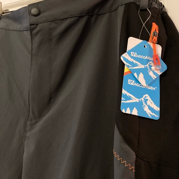 New Dress Jogger Styling Pants Plus Size Unisex Orange Gray & Black 36”W 33”L - Picture 5 of 11